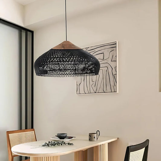 Bohemian Rattan Pendant Light